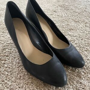 Nine West Women's Black Leather Heels